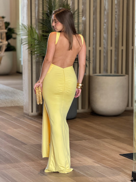 Limoncello Yellow Knot Dress