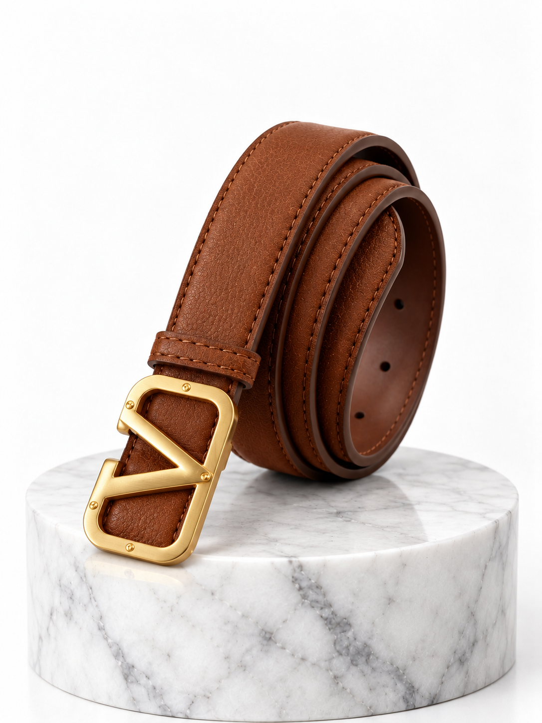Valen Brown Thick Belt