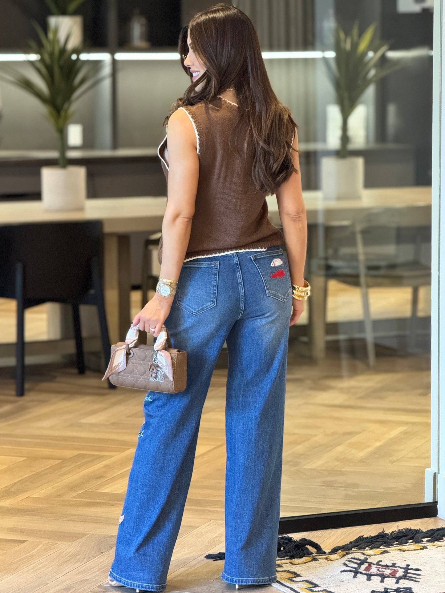 Fishies Brown Vest Top