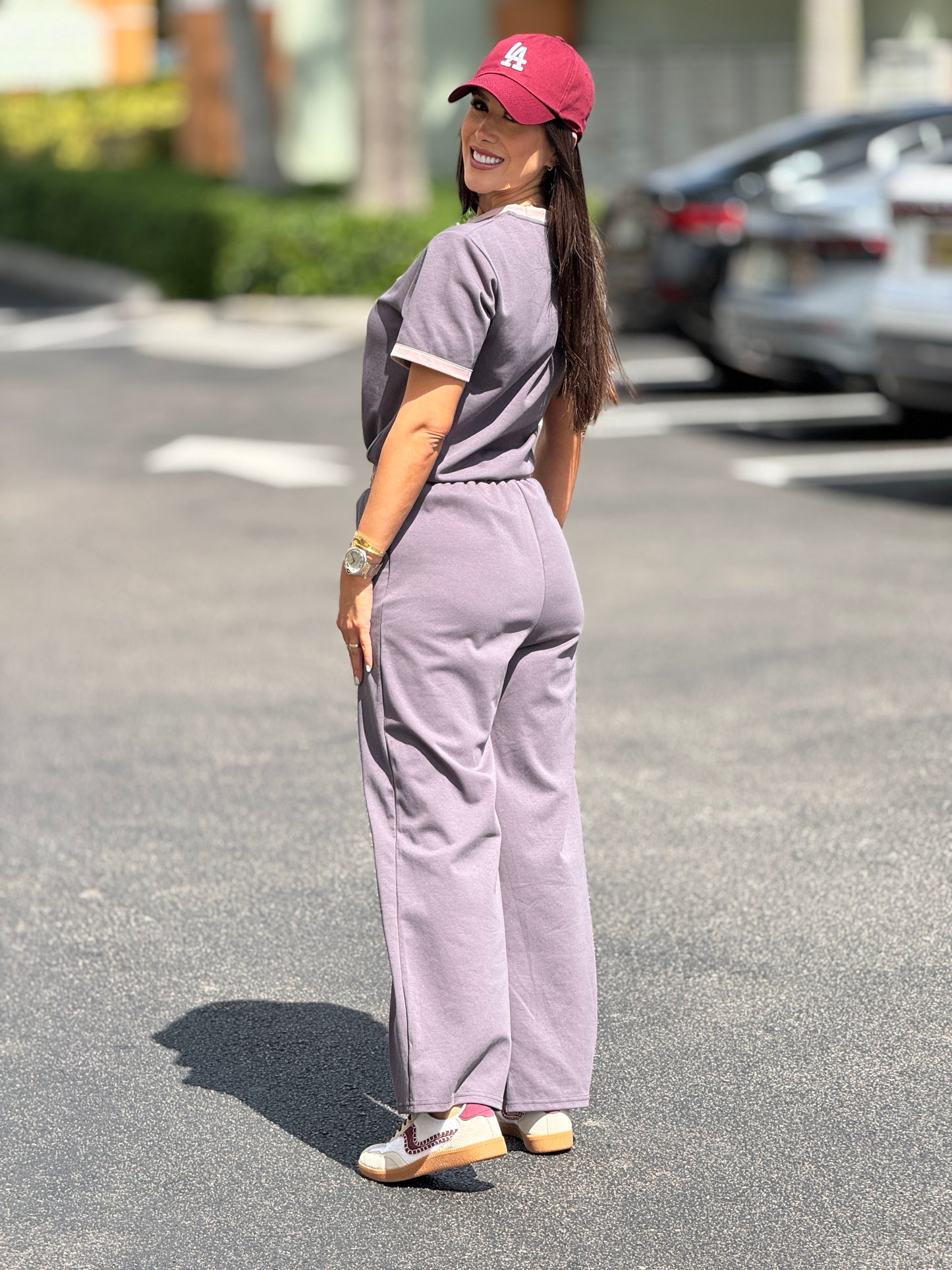 Miu Gray/Pink Sport Set