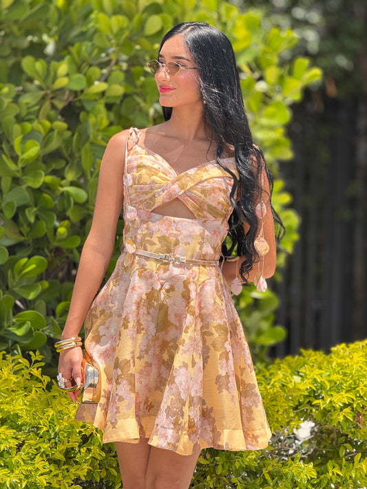 Gardenia Yellow Floral Dress