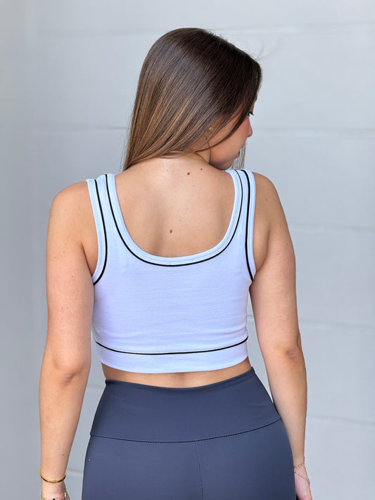 Lalo White CropTop