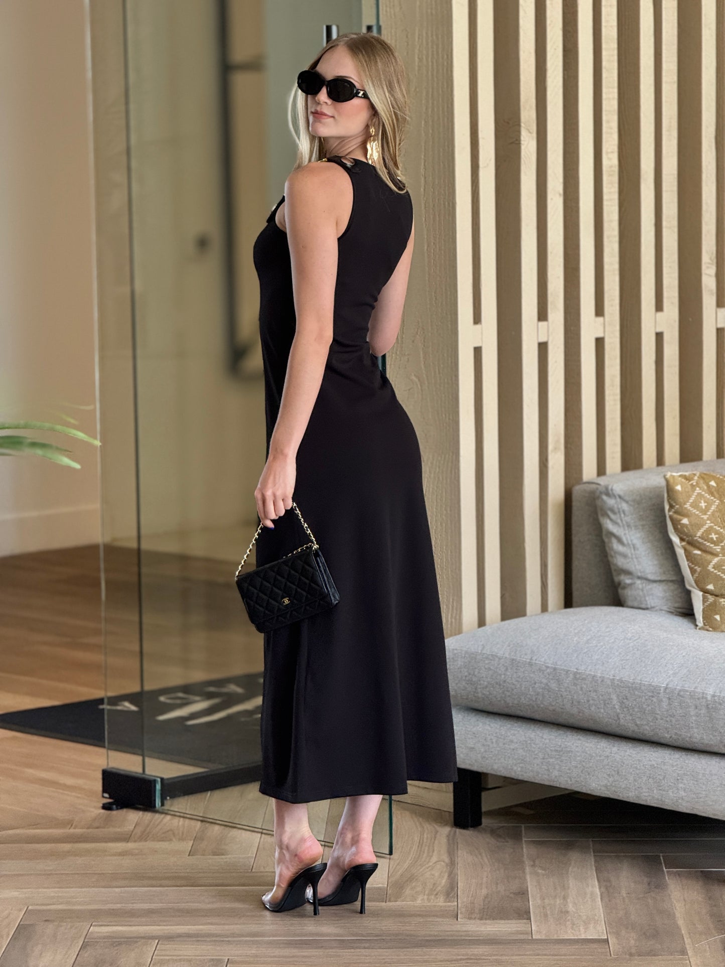 Louisa Chains Black Dress