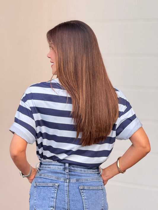 Lobster Amalfi Blue Lines T-Shirt