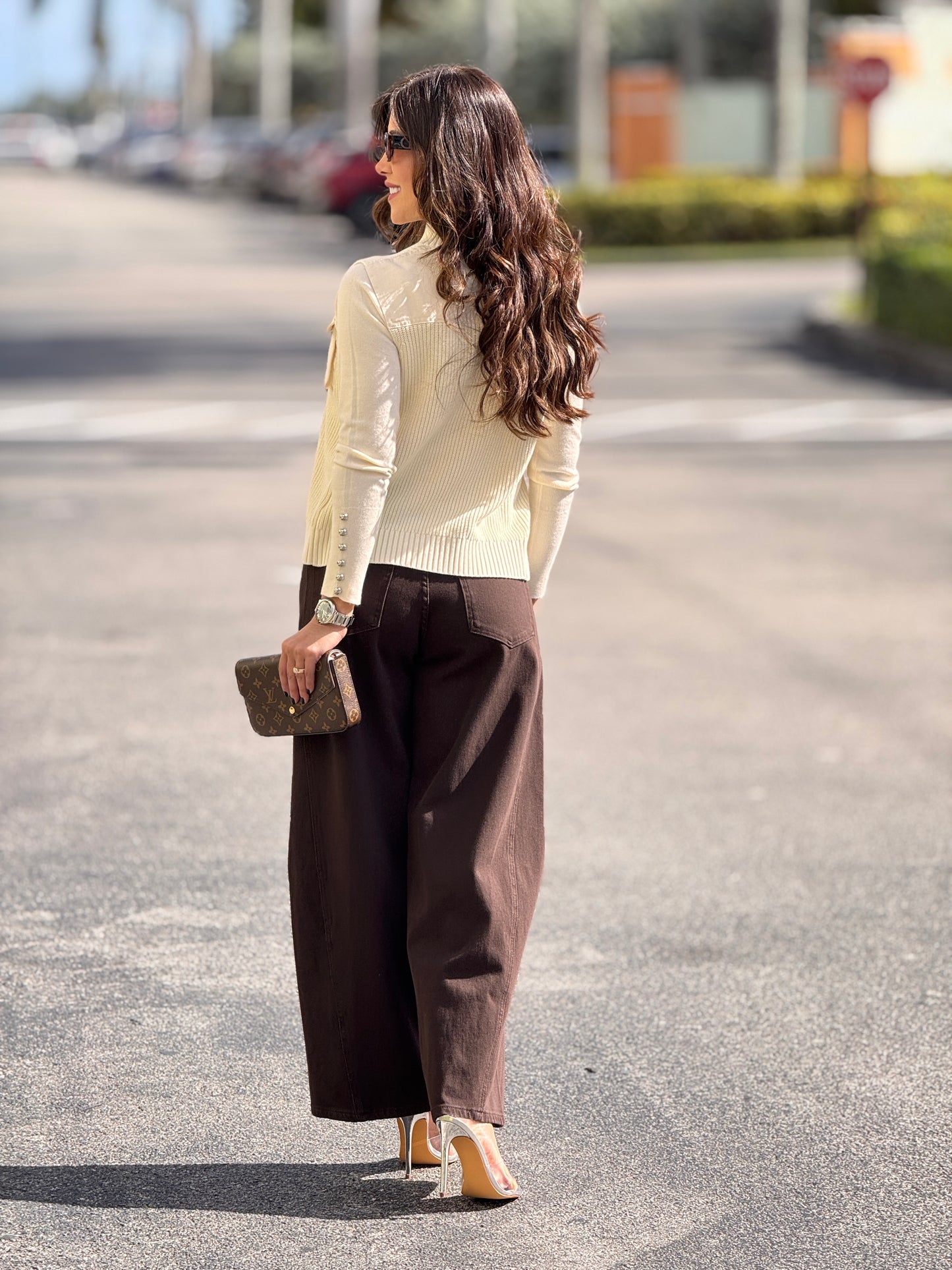 Hershey Ivory Knitted Vest Top