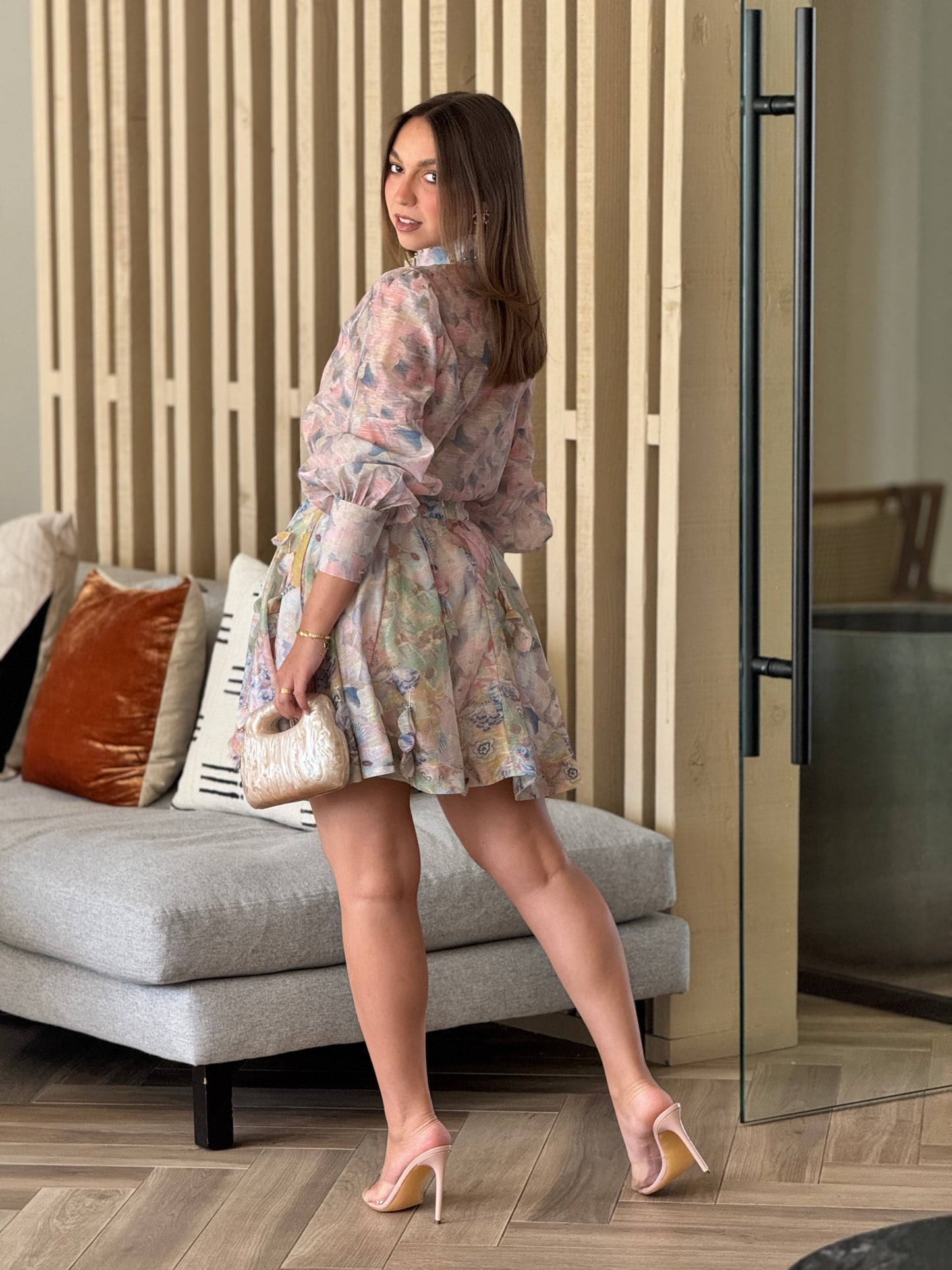 Gardenia Floral Print Skirt Set