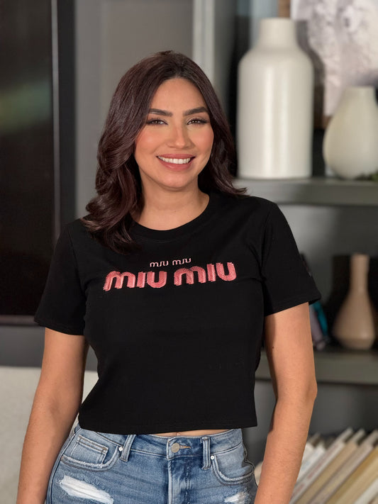 Muy muy Black/Pink T-Shirt