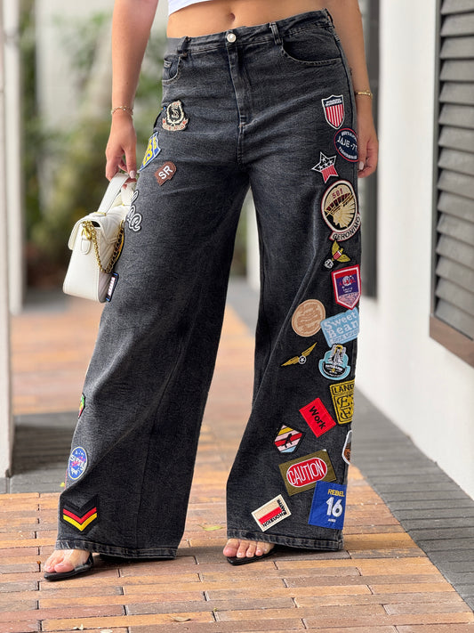 Patches Black Jeans