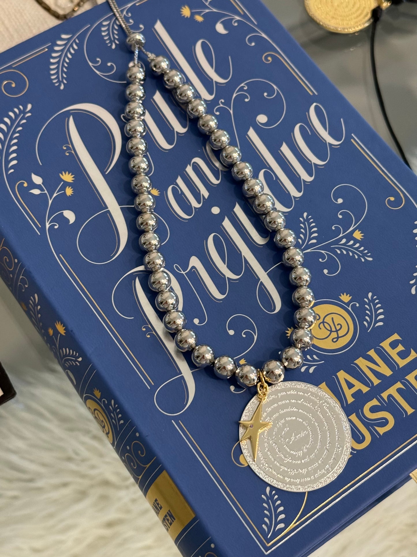 Padre Nuestro Double Tone Necklace