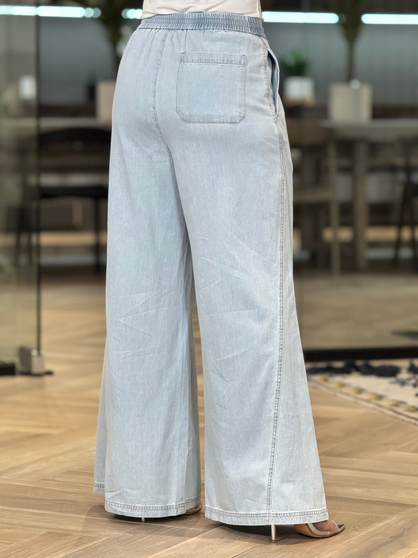 Hershey Denim Palazzo Pants