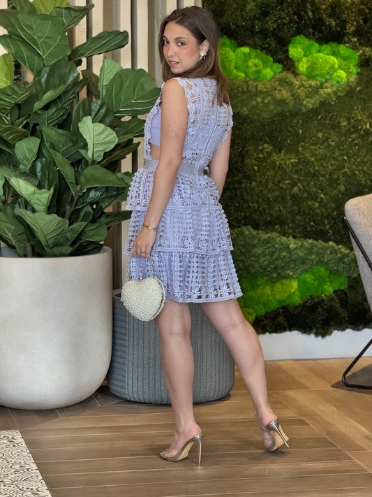 Vogue Lilac Lace Dress