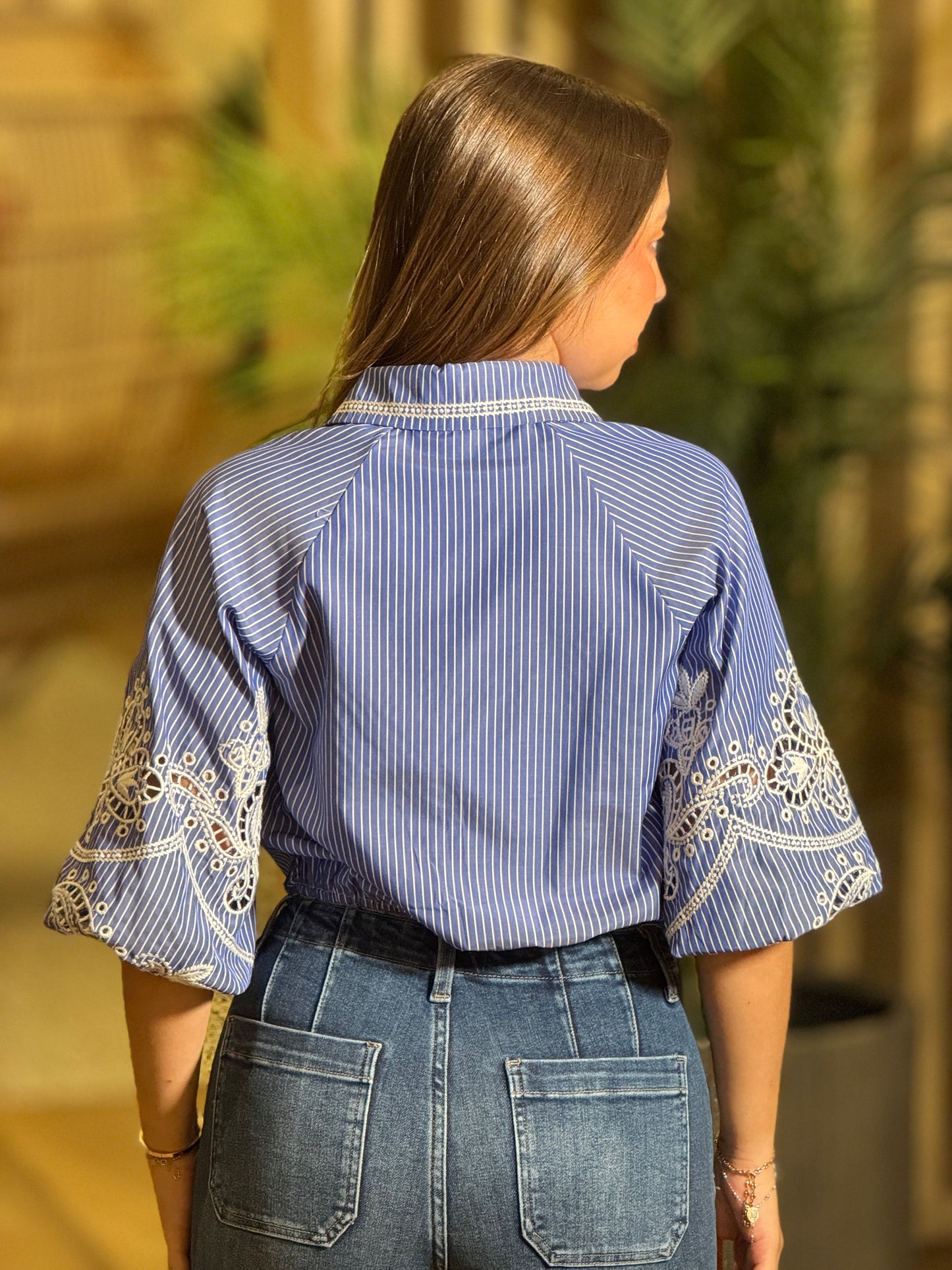 Pastel Blue Lines Shirt