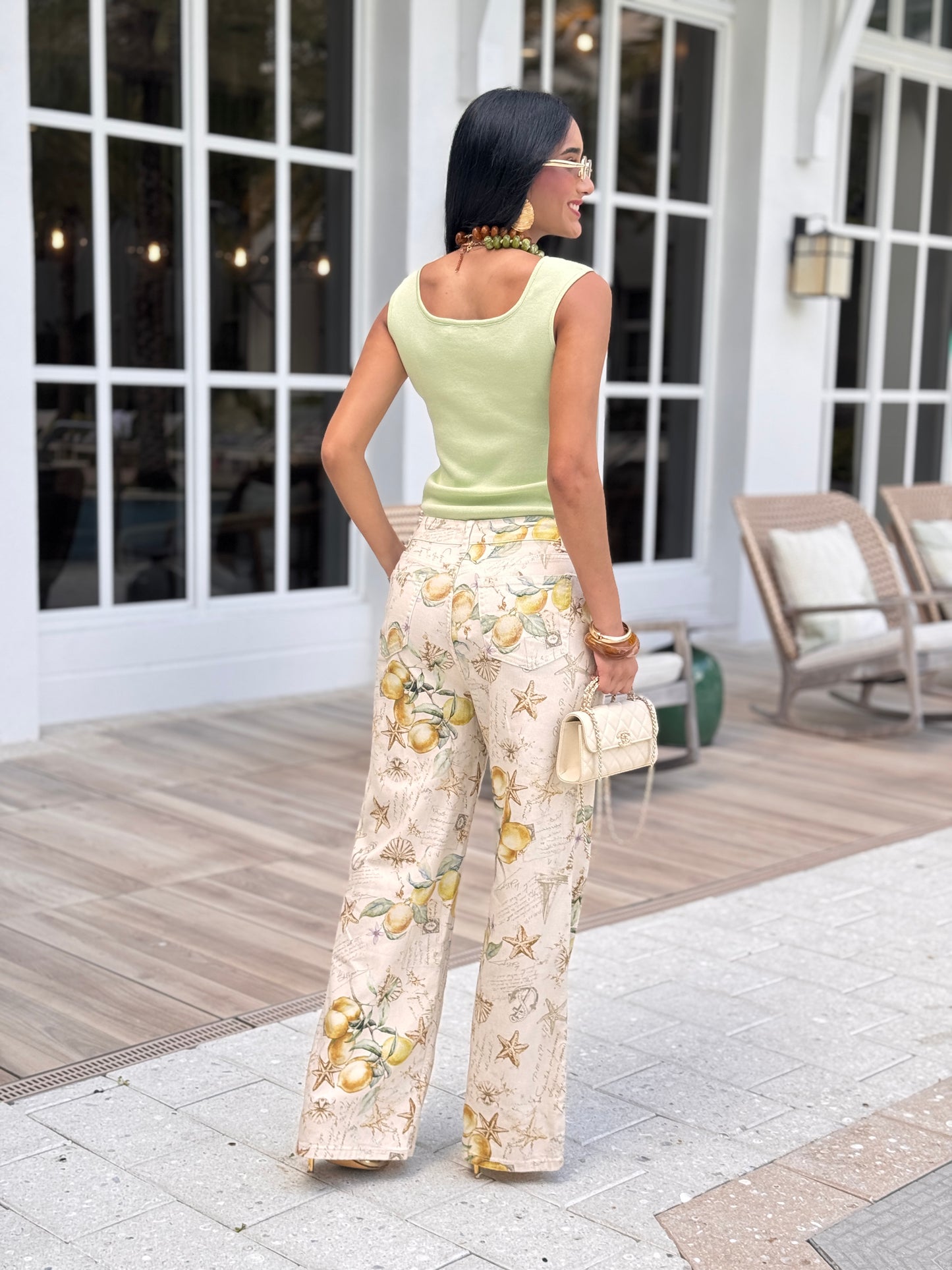Maps Lemon Print Pants