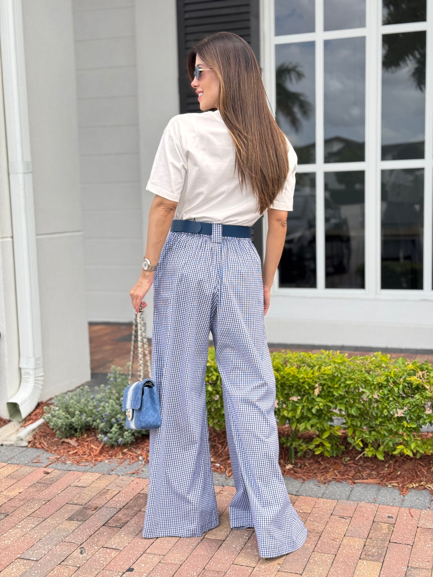 Picnic Gigi Blue Gingham Pants