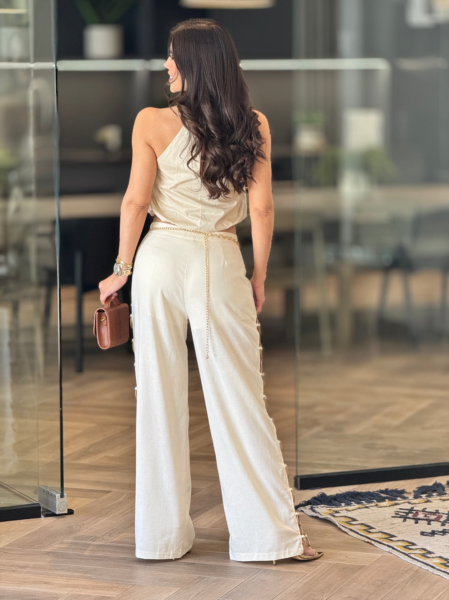 Mimosa Beige Ring Pants