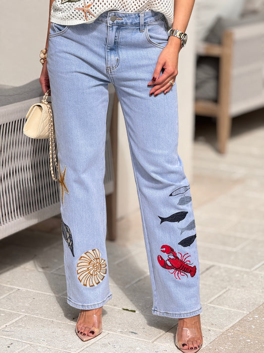 Fishies Denim Jeans