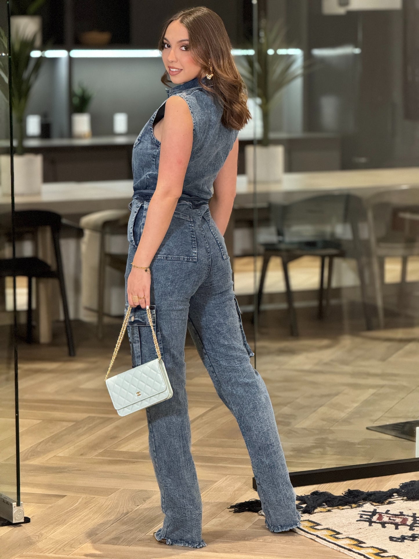 Stacy Denim Jumpsuit