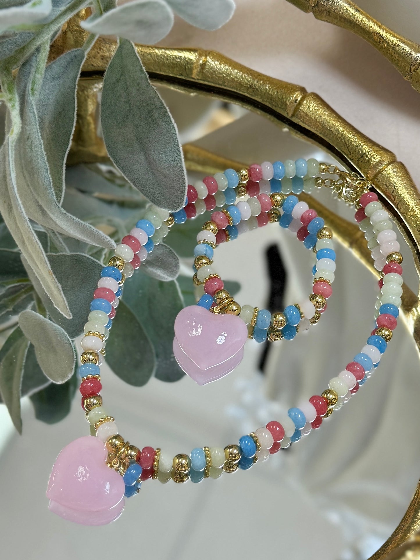 Candy Pink Necklace + Bracelet