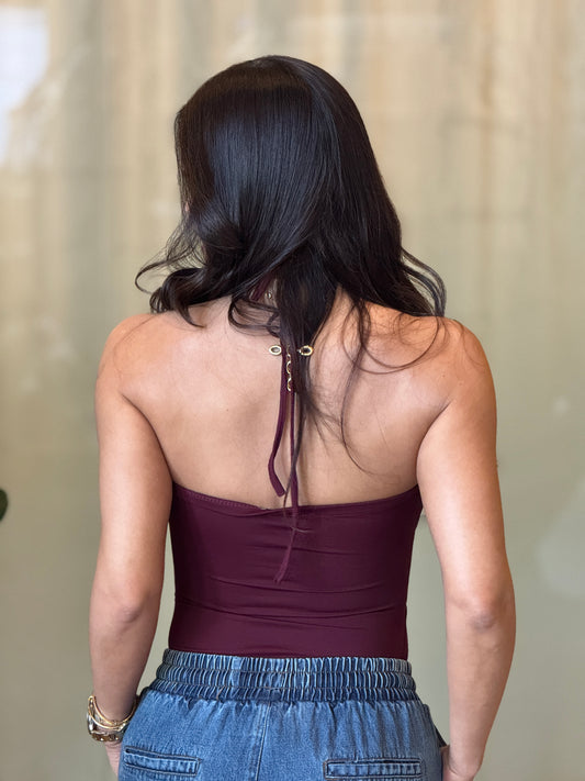 Starfish Burgundy Bodysuit