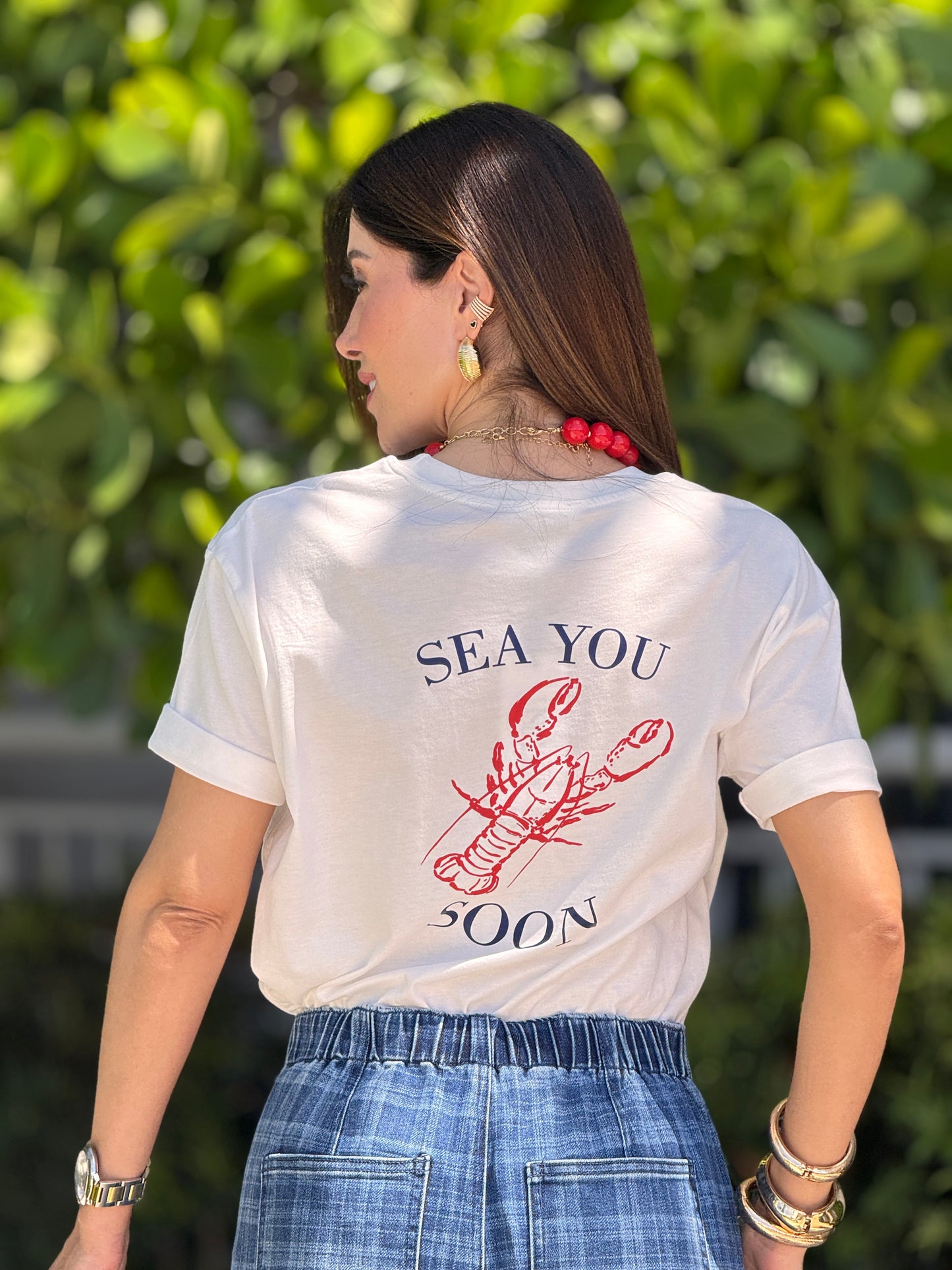 Lobster Draw White T-Shirt