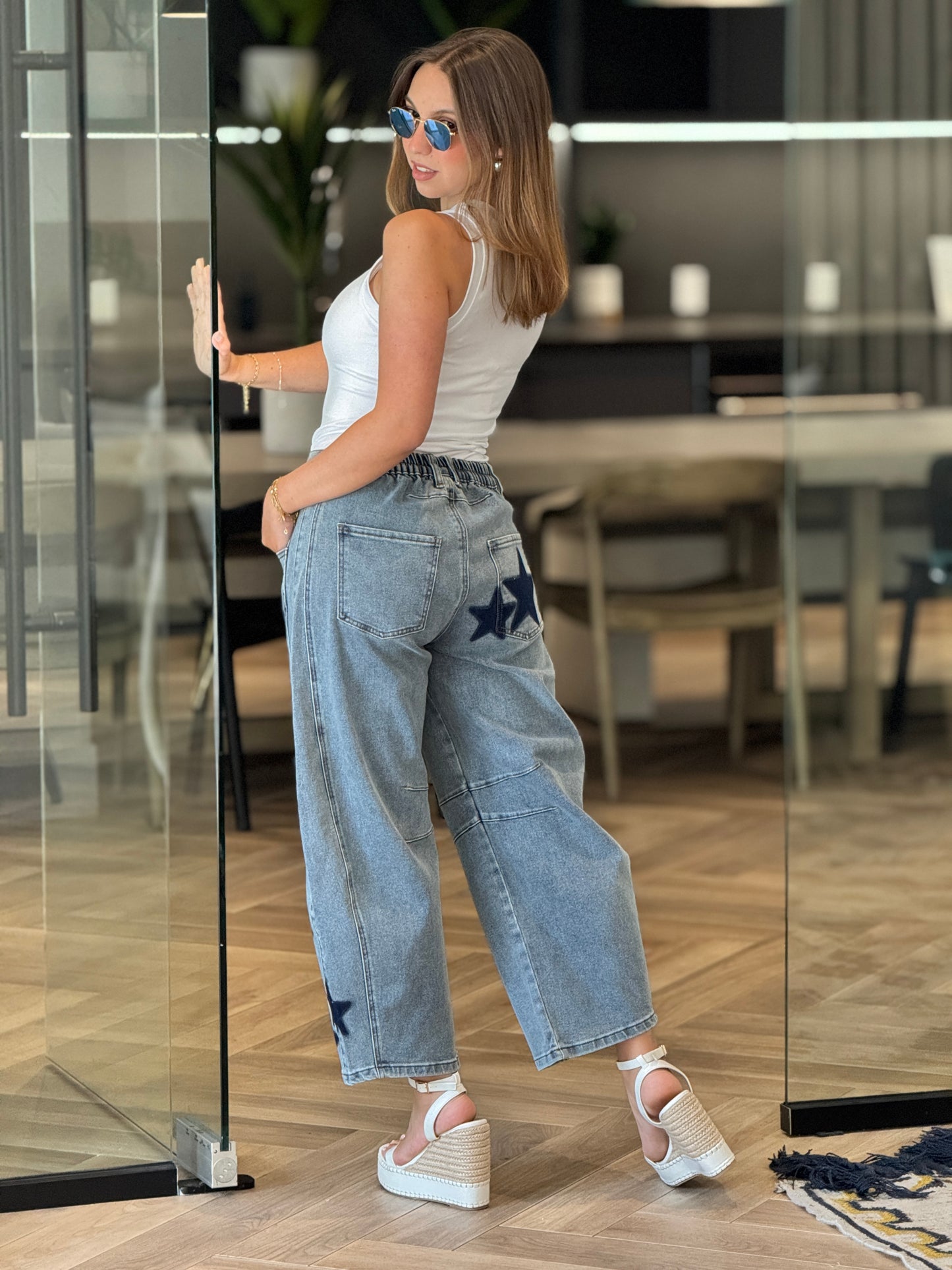 Stars Denim Barrel Jeans