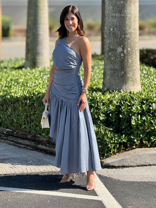 Madrid Blue Cutout Dress