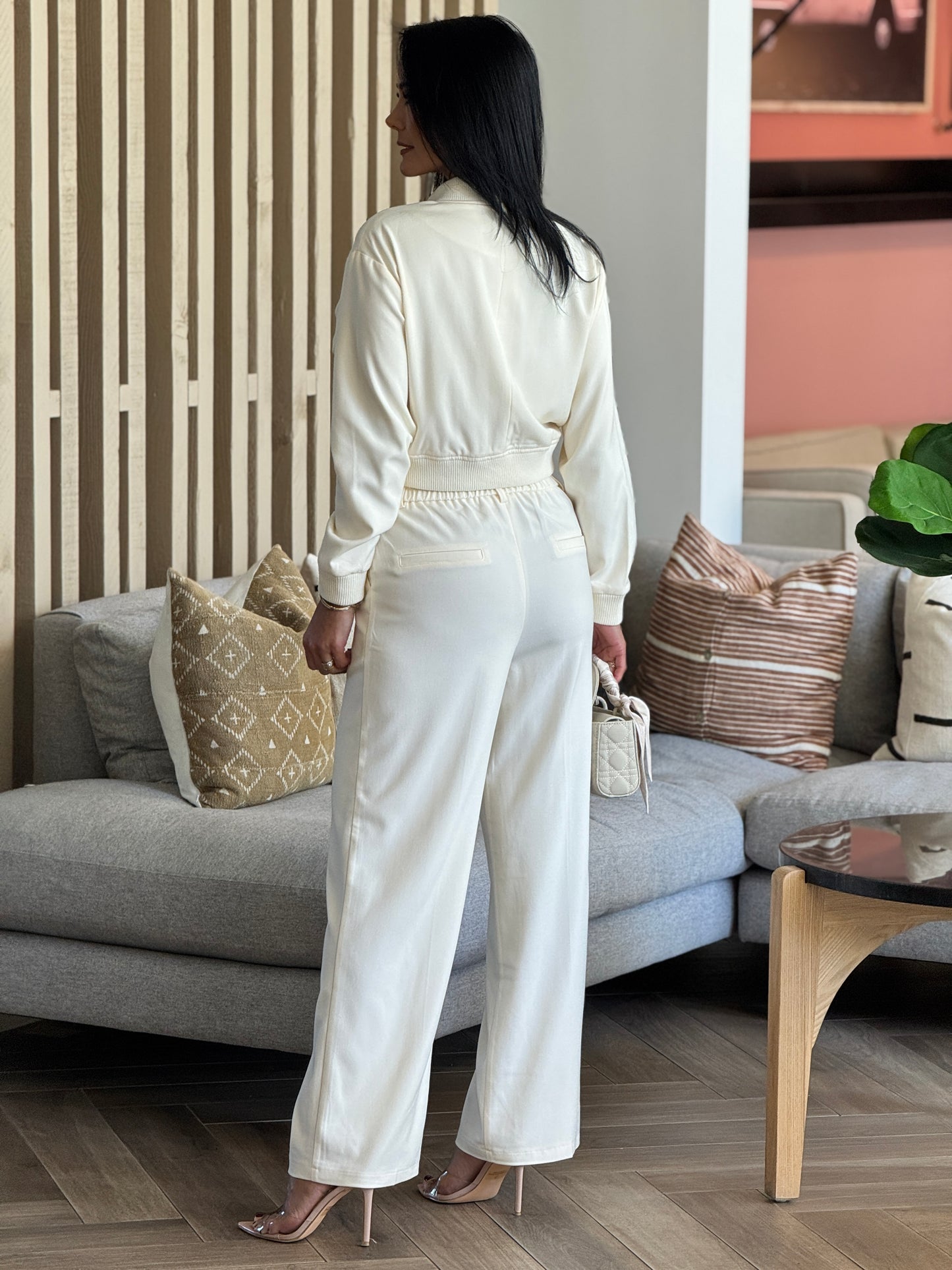 Voguish Yvory Bomber Jacket Set