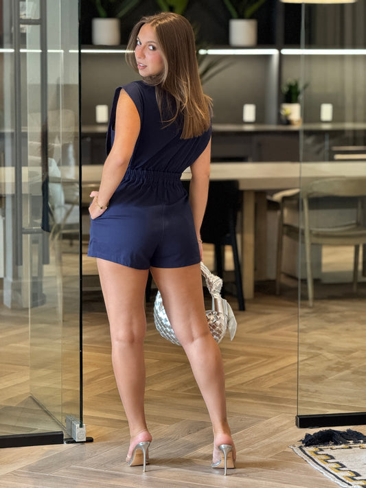 Marcia Navy Jumpsuit