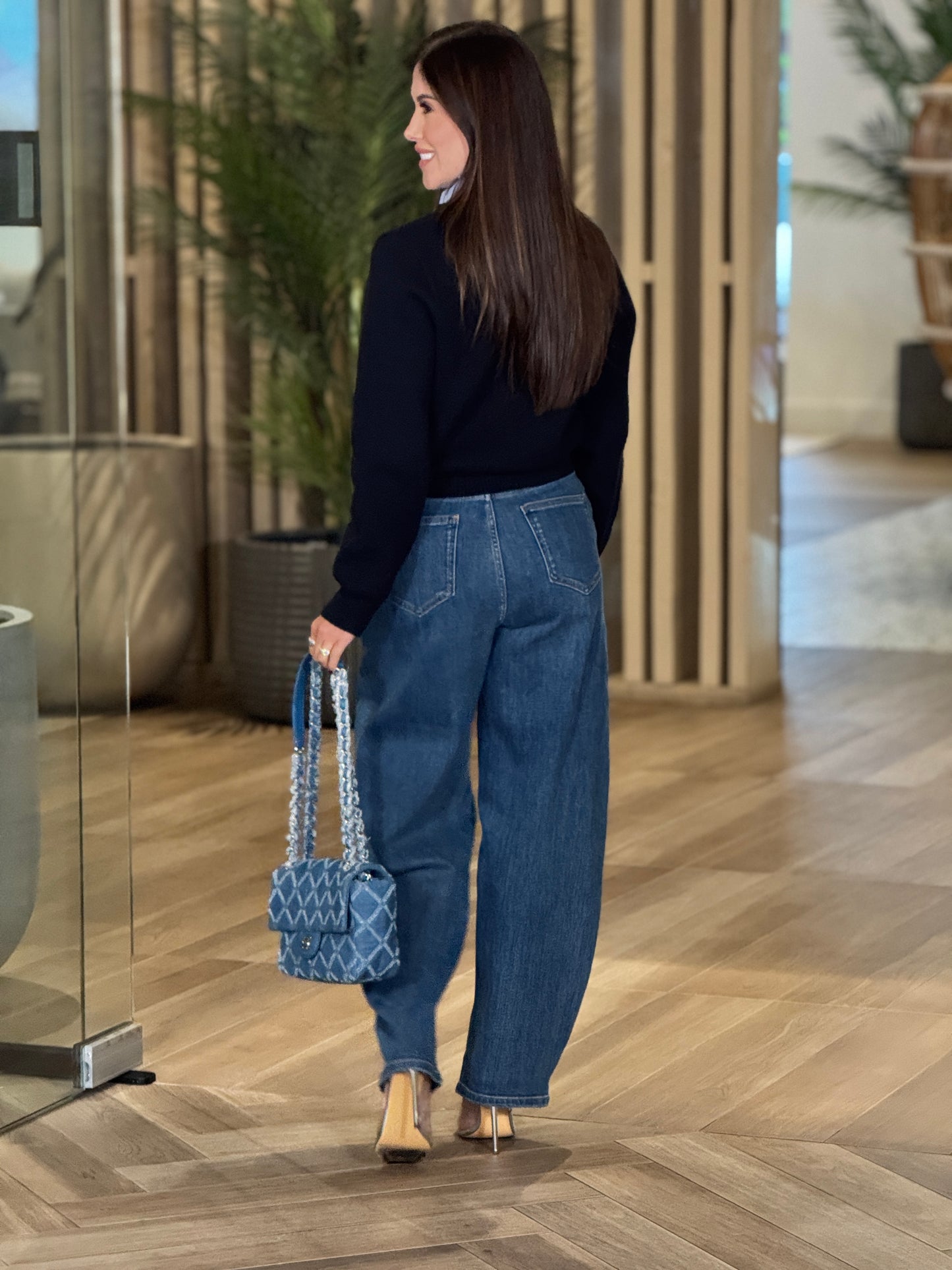 Lore Logo Barrel Jeans