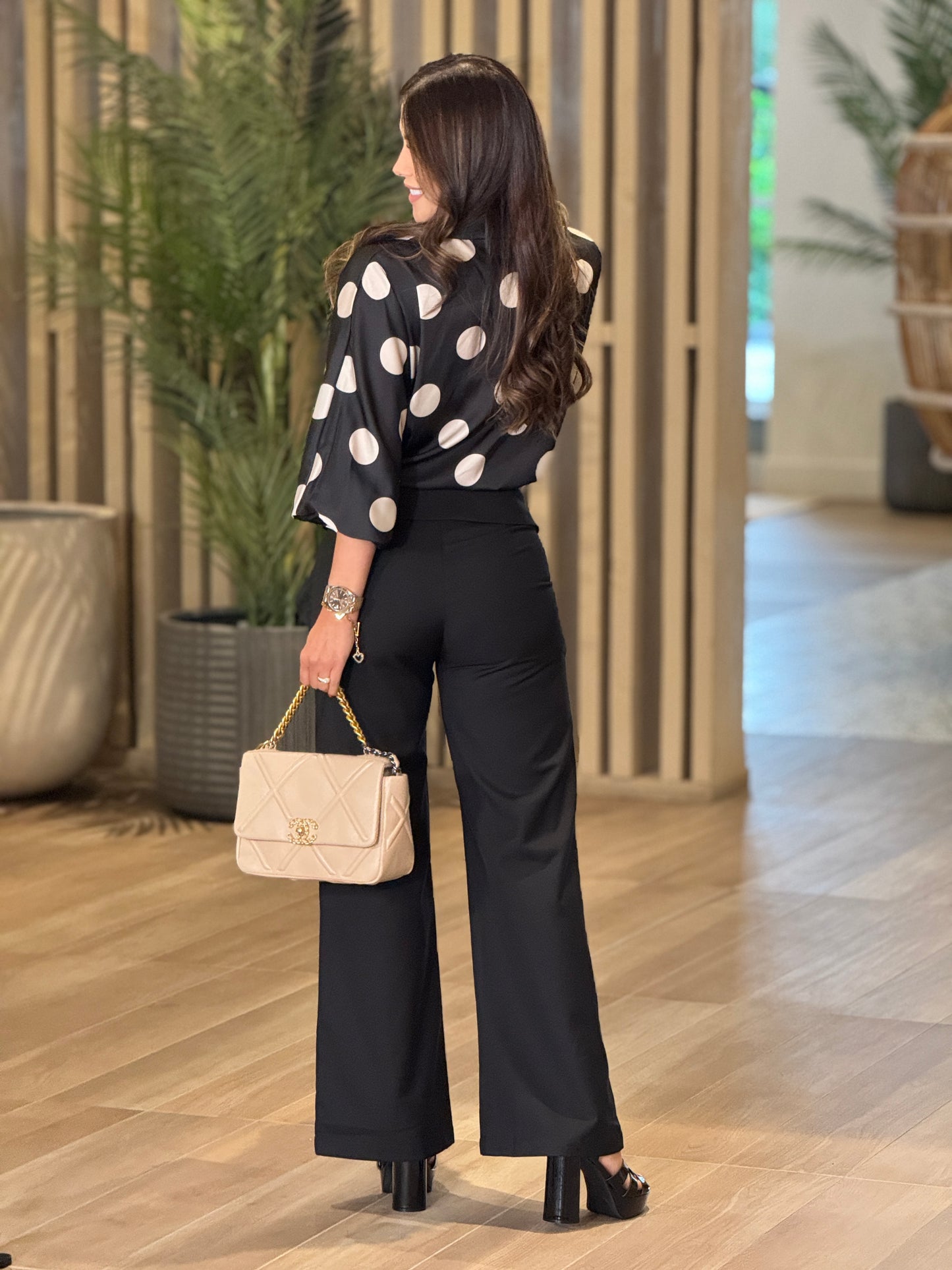 Vera Black Waistband Pants