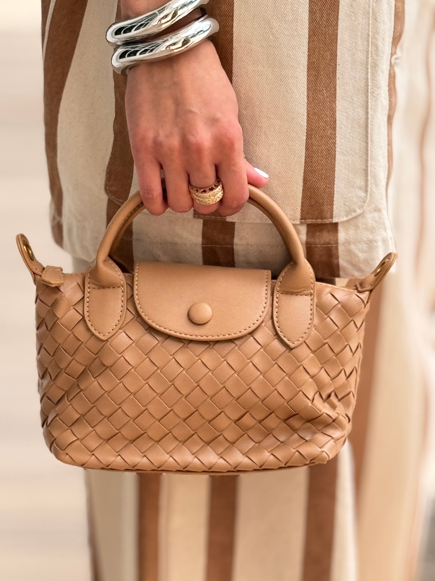 Botte Beige Mini Bag