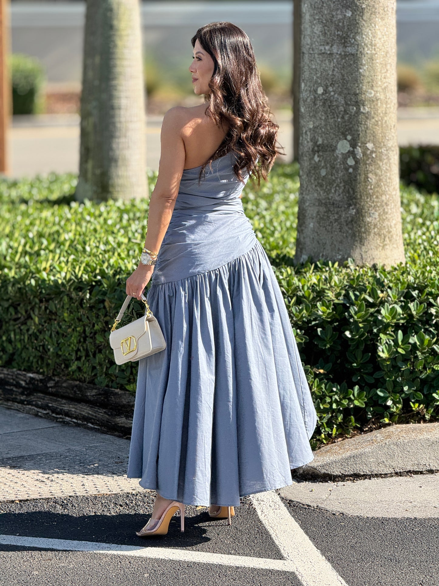 Madrid Blue Cutout Dress