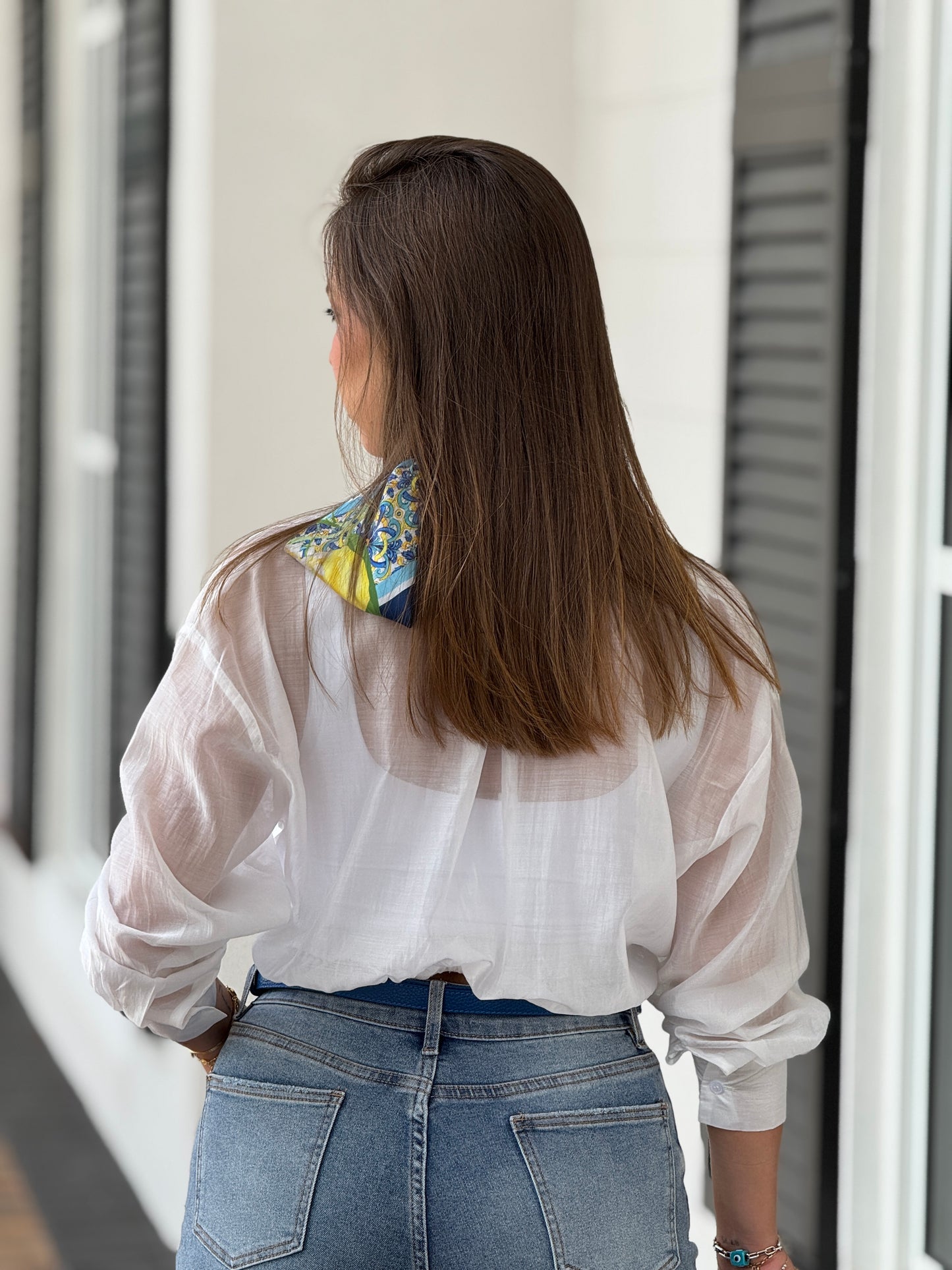 Dreamy White Sheer Blouse