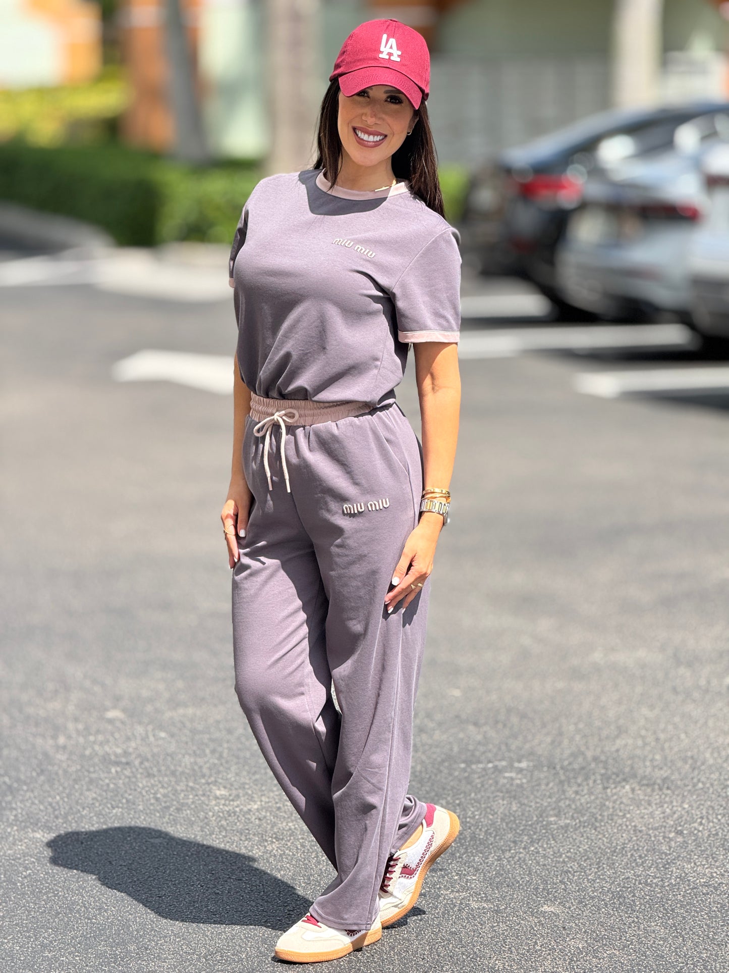 Miu Gray/Pink Sport Set