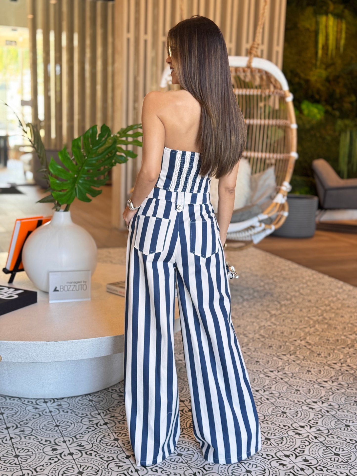 Jealousy Navy/White Lines Set