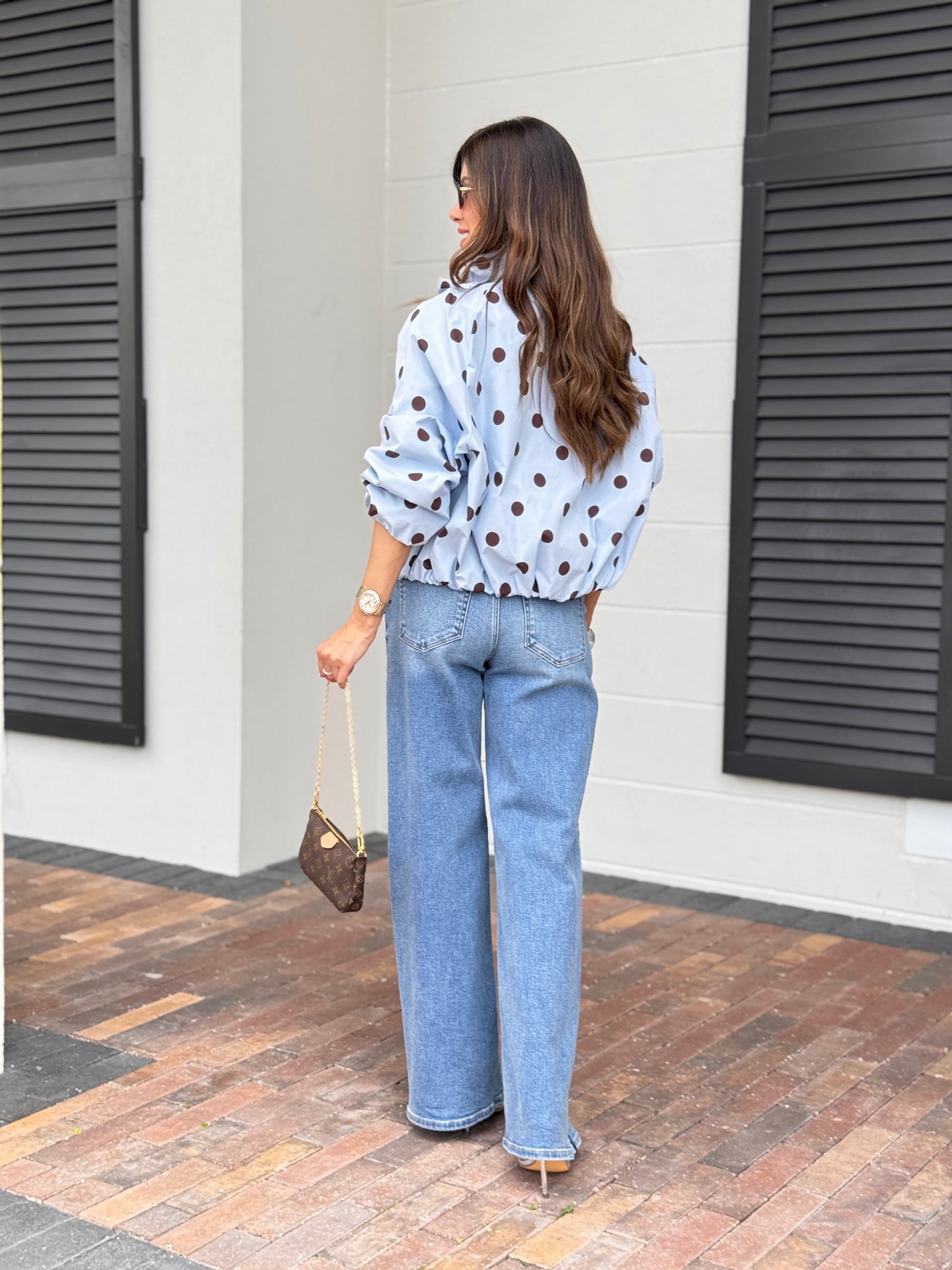 Risen Mid Denim Double Lines Jeans