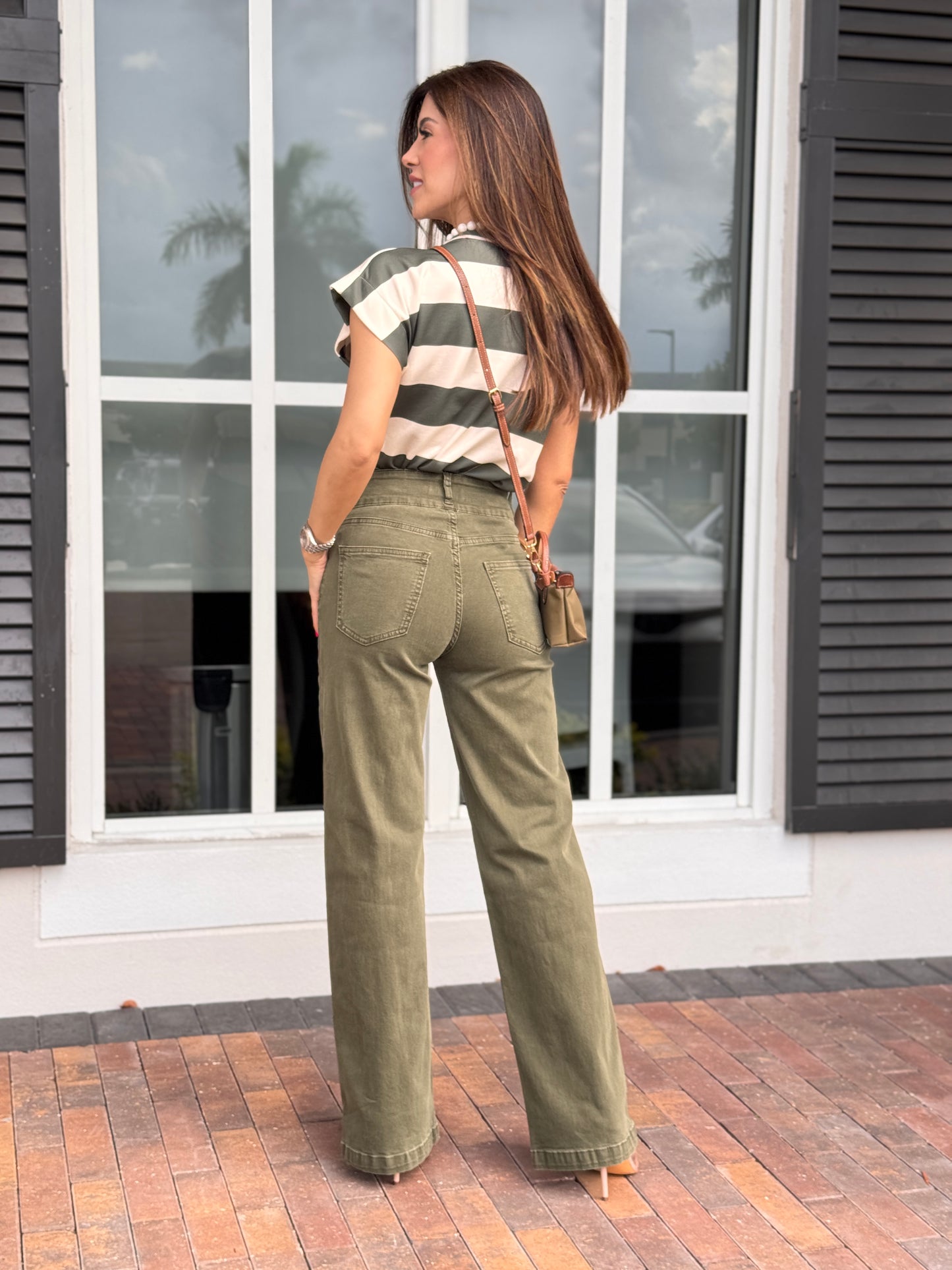Liz Green Denim Pants