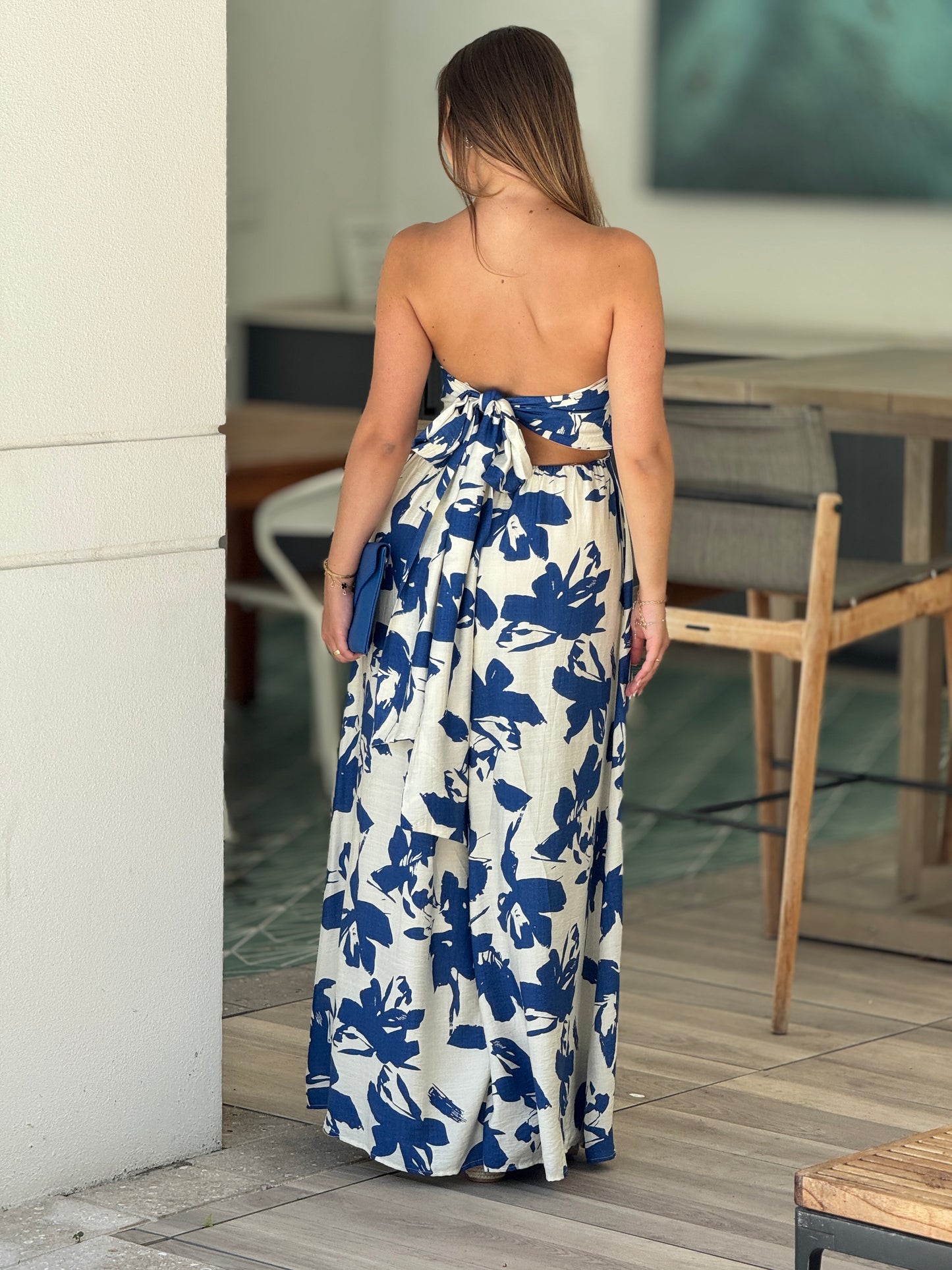 Pilar Blue Floral Jumpsuit