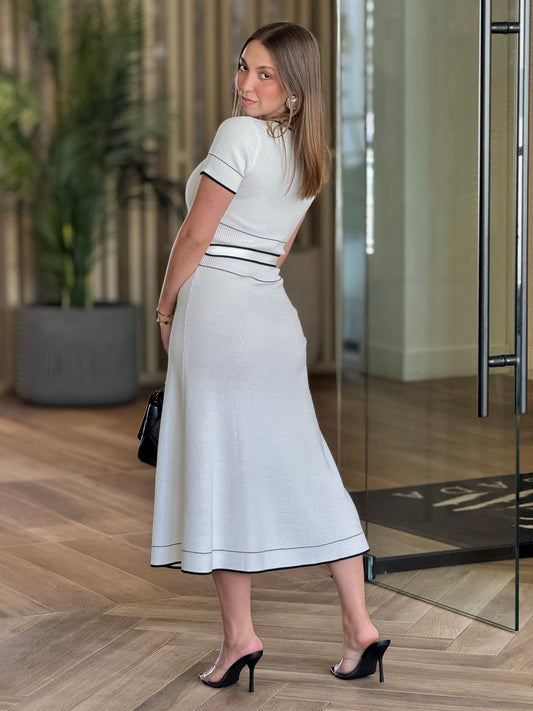 Riviera White Knitted Dress