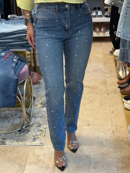 Angelica Cristal Straight Jeans
