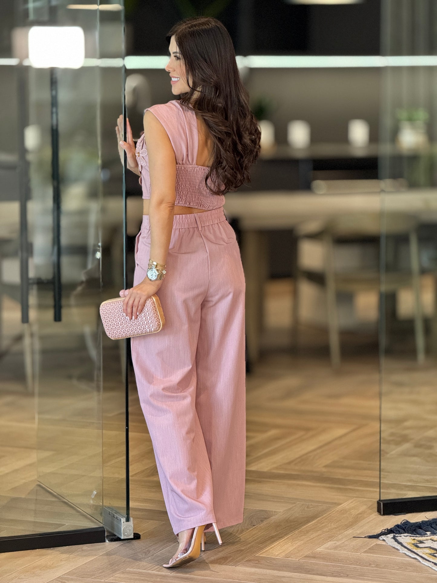 Veruzka Pink Floral Set