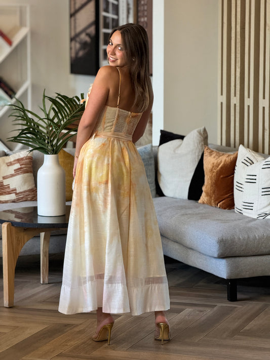 Gardenia Yellow Petals Dress