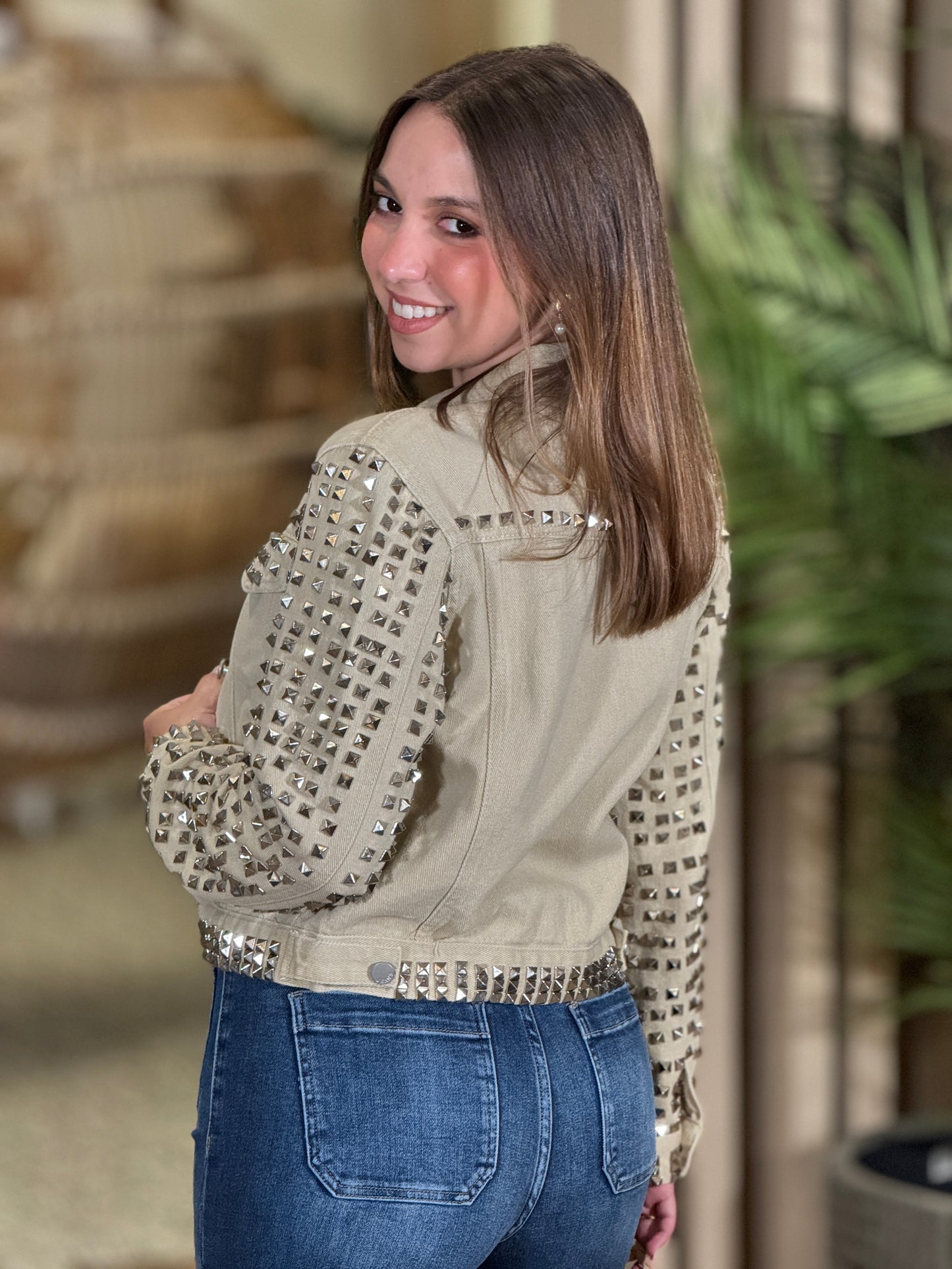 The spikes Beige Jacket
