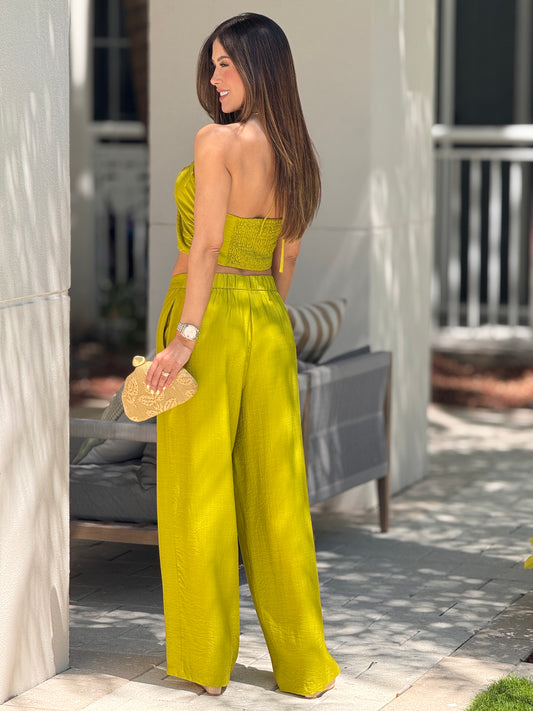 Milka Green Halter Set