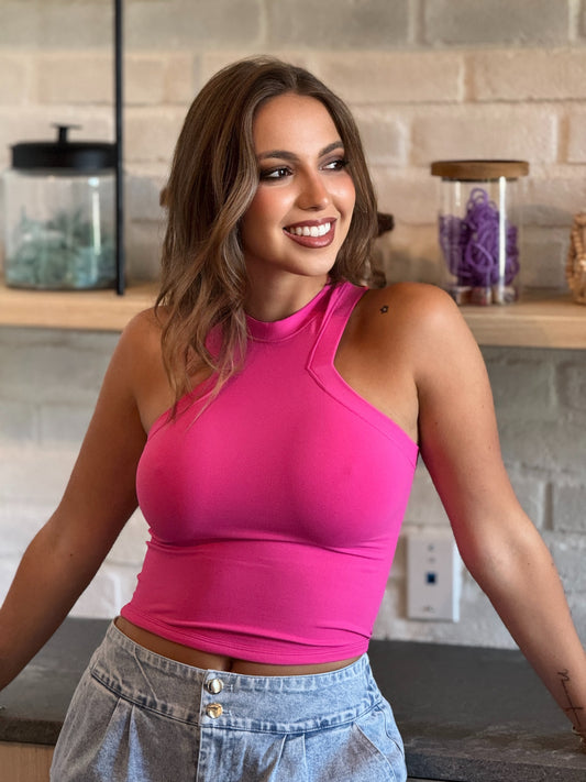 Dyna Pink Basic Top