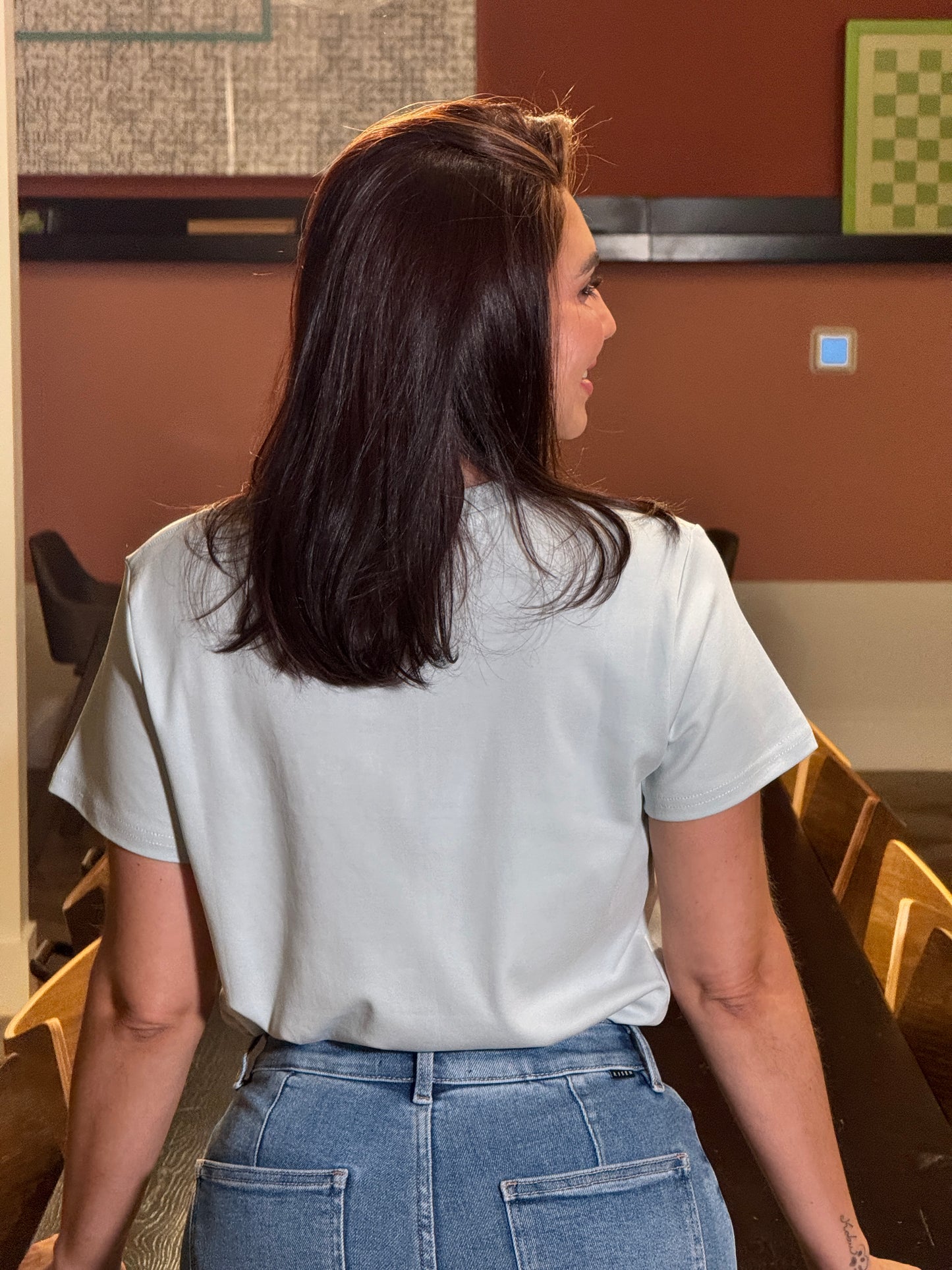 Miu Blue Chain T-Shirt