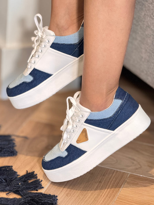 Marfa Blue/White Sneakers