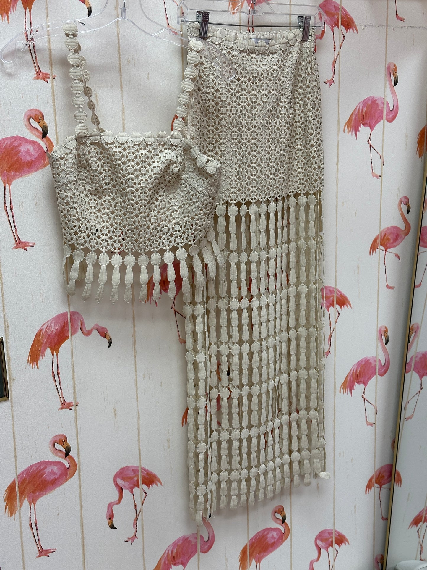 Always Chic Beige Skirt Set