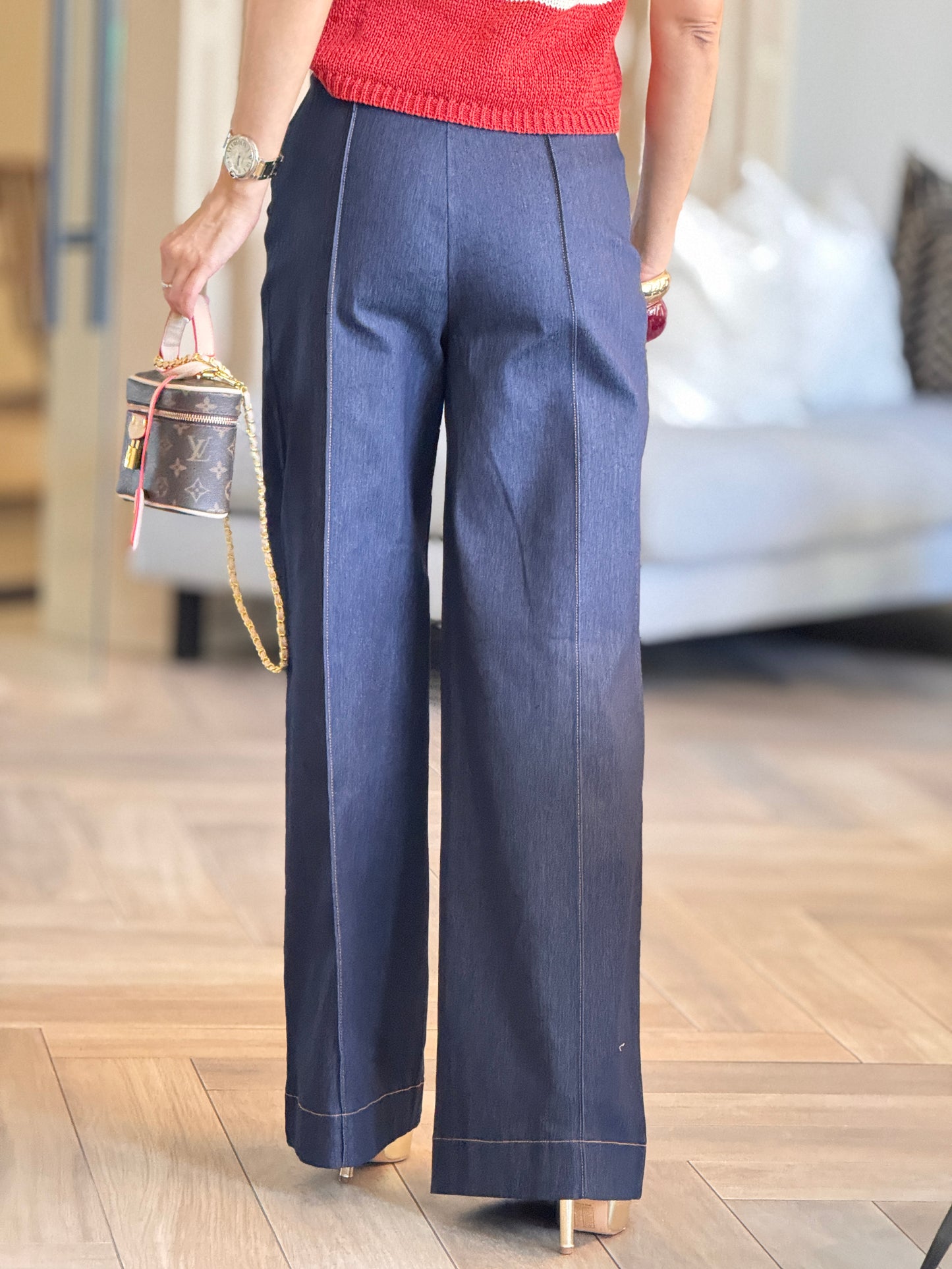 Jealousy Dark Denim Wide Pants