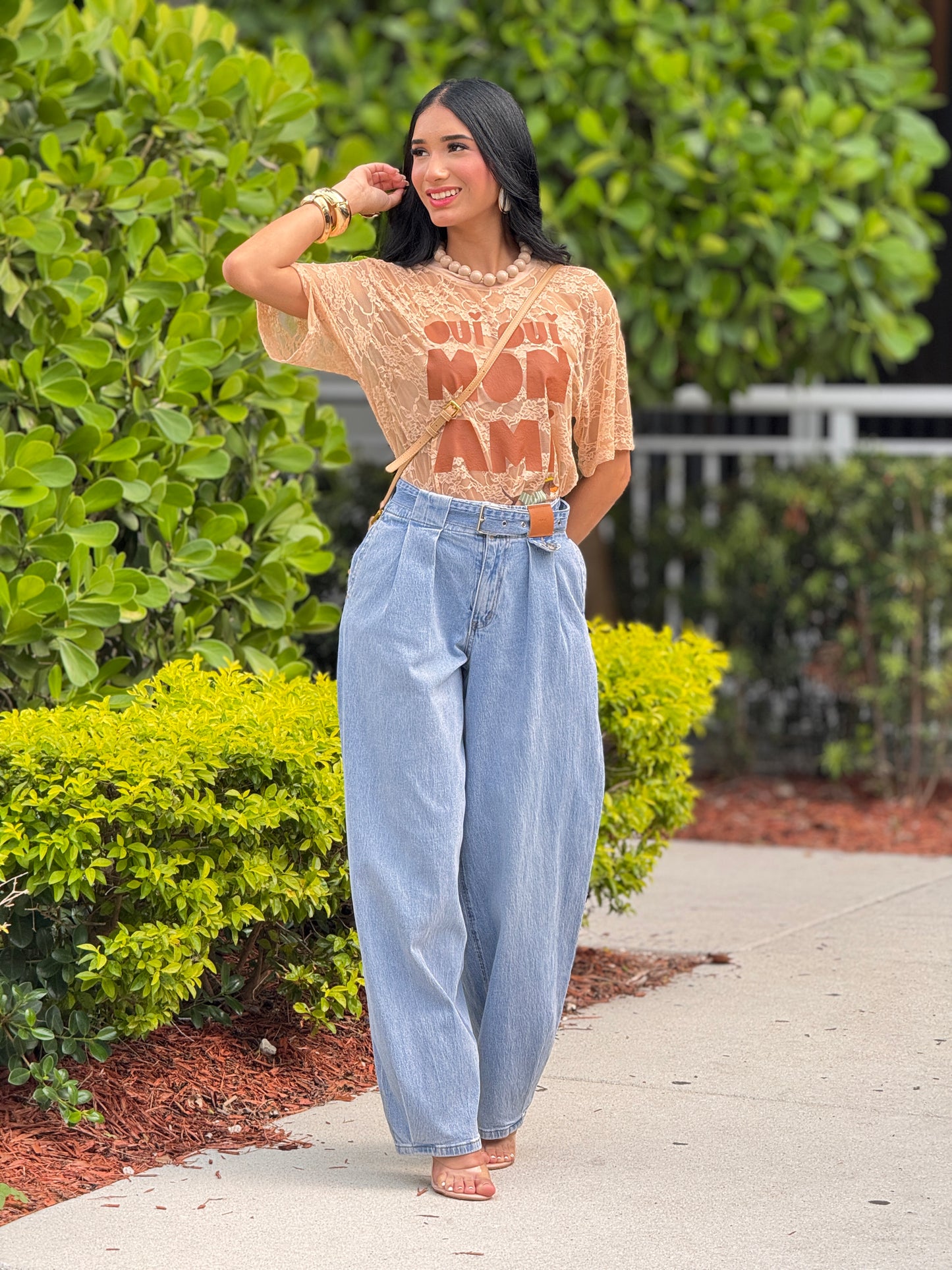 Rivera Denim Drapped Jeans